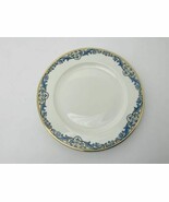 Vtg Hutschenreuther Selb Bavaria Dessert Plate 7.75” Blue Leaves Yellow ... - $26.97 CAD