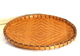 Round Woven Wicker Rattan Wall Hanging Art a - $368.88 MXN
