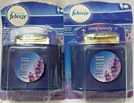 2 Febreze Bedside Diffuser Air Fresheners Sleep Serenity Moonlit Lavender - £20.11 GBP