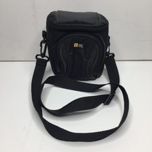 Case Logic Black Camera Bag Side Front Elastic Mesh Zipper Pockets Carry... - £15.79 GBP