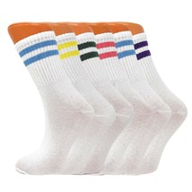 Women Tennis Crew Socks Cotton Novelty Cute School Socks 6 PAIRS - £12.65 GBP