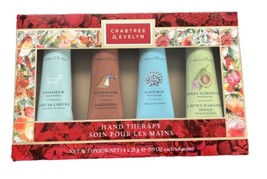 Crabtree And Evelyn 4 pc Hand Therapy Set .9 Oz each La Source, Gardners, Goat M - £33.48 GBP