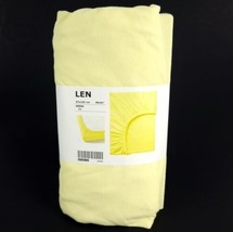 Ikea LEN Fitted Sheet 38 x 61&quot; Yellow New Kids Bed - £18.56 GBP
