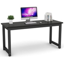Modern Computer Desk, 63 Inch Large Office Desk Computer Table Study Writing Des - £203.50 GBP