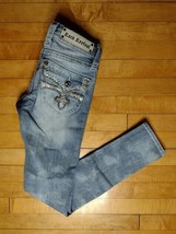 Rock Revival Jen Women&#39;s Skinny Jeans Embellished Size 25 (30 in Inseam) - £25.01 GBP