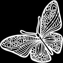 Crafter&#39;s Workshop Template 6&quot;X6&quot;-Joyous Butterfly - $9.88