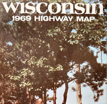 1969 Wisconsin Highway Road Map 2 Sided Vintage Milwaukee Travel Vacatio... - $570.90 MXN
