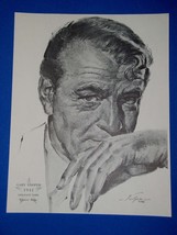 Gary Cooper Academy Award Oscar Portrait Print Vintage 1962 Volpe Sergea... - $227.89 MXN