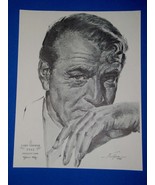 Gary Cooper Academy Award Oscar Portrait Print Vintage 1962 Volpe Sergea... - $227.89 MXN
