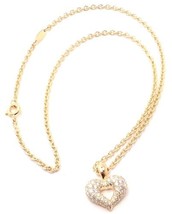 Authentic! Van Cleef &amp; Arpels 18k Yellow Gold Diamond Heart Pendant Neck... - £4,394.11 GBP
