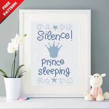 Prince Baby Boy Sampler cross stitch free PDF pattern - £0.00 GBP