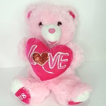 Dan Dee Sweetheart Teddy 2018 Valentine Heart Plush Stuffed Animal Love 18" - $29.69