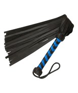 Real Cow Hide Black Leather Flogger 25 Thick Tails Flog Crop - $16.12