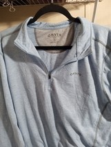 Orvis Shirt  Women&#39;s XL 1/4 Zip Pullover Blue Logo - $19.29