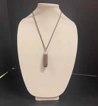 Large Tiger Eye Stone Pendant Necklace - $15.00