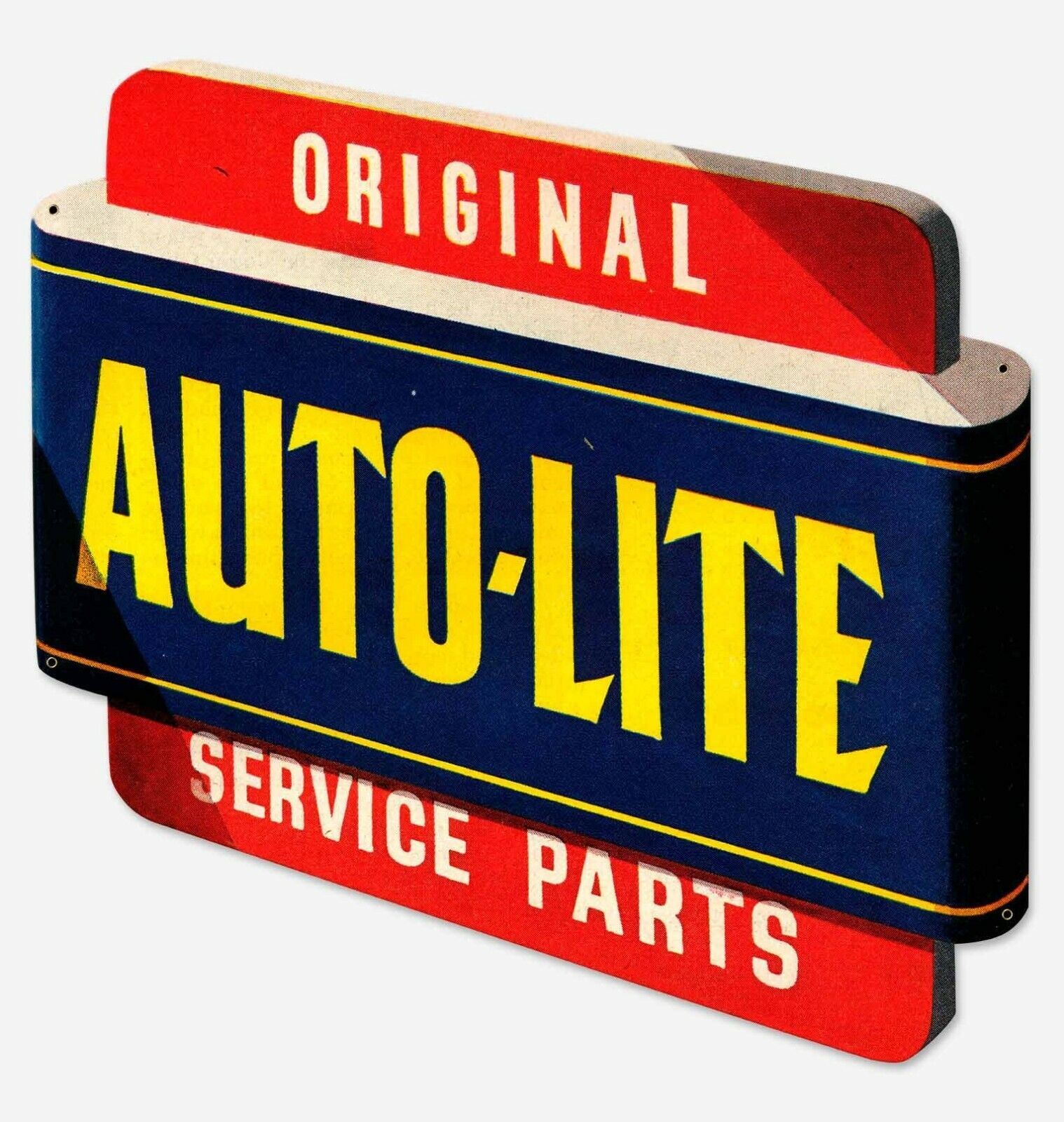 Primary image for Auto-Lite Service Parts Laser Cut Metal Sign