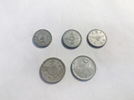 Japan Old Coin Set Meiji Taisho Showa Era – 5 Sen 10 Sen Aluminum Alloy ... - $7.90 CAD
