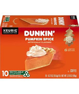 Dunkin' Pumpkin Spice Flavored Coffee, 10 Keurig K-Cup Pods NEW Best by: 6/13/24 - $9.85