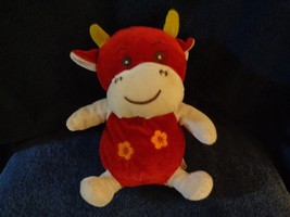EEC International plush Red Cow stuffed animal 8&quot; - £6.21 GBP