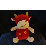 EEC International plush Red Cow stuffed animal 8&quot; - $7.92