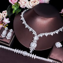 Gorgeous Nigerian Dubai Cubic Zirconia Bridal Jewelry Sets for Women Luxury Bran - £74.06 GBP