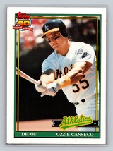 Ozzie Canseco #162 1991 Topps Oakland Athletics - £1.56 GBP