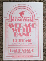 Average White Band Kokomo Ununsed Backstage Pass 1976 Tour 100% Authentic Rare - £11.57 GBP