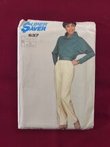 Vtg Simplicity Super Saver Pattern 637 Pullover Top Pants Uncut FF - $6.44