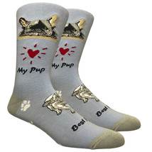 French Bulldog  Dog Socks Fun Novelty Dress Casual Unisex SOX FineFit On... - £10.27 GBP