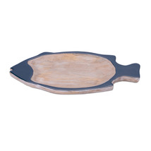 Handcrafted Blue Acacia Wood Fish Platter - €40,46 EUR