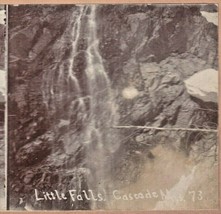 Vtg Stereoscopia Foto - Cascade Montagne Little Falls - Cascata - £14.46 GBP