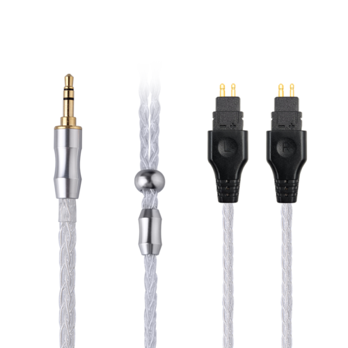 3.5mm Pure Silver 8-core Audio Cable  For Sennheiser HD58X HD660S2 Headphones