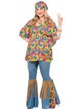 Forum Novelties Womens Plus-Size Hippie Chick Plus Size Costume, Multi, Plus - £121.75 GBP