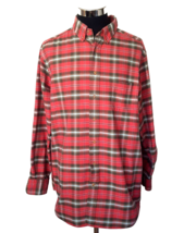 Cremieux Classics Shirt Men&#39;s Size 2XT Multicolor Plaid Button Front Cotton LS - £14.02 GBP
