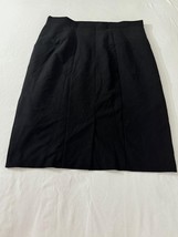 Worthington Women's Black Rear Slit & Zipper Pull-On Pencil Skirt Size 18W image 2