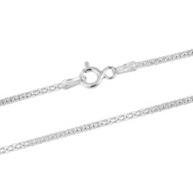 Modern Rounded 1.5mm Popcorn Chain Sterling Silver 18-inch Necklace - £12.15 GBP