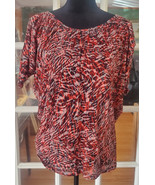 Kenneth Cole Reaction Shirt Woman&#39;s Size Small Light Red - $224.46 MXN