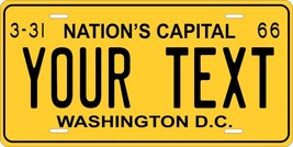 Washington DC 1966 License Plate Personalized Custom Car Bike Motorcycle Moped - £8.63 GBP+