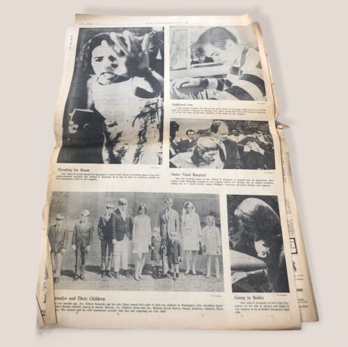 Robert F. Kennedy Assassination Papers 1968 News Palladium, MI (Missing ... - $23.08