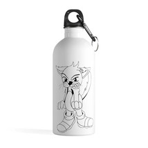 Angry Cat Stainless Steel Water Bottle - £21.91 GBP