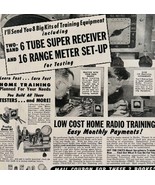 1949 Sprayberry Academy Radio Tech Training Advertisement Vintage Electr... - $372.98 MXN