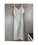 Miss Emmy Womens Off White Adjustable Strap V Neck Slip Size 36 Vintage - $38.48 CAD