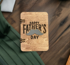Greeting Cards Father&#39;s Day Card Gift for Dad Happy Father&#39;s Day Card Wood Card - £5.51 GBP