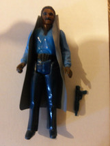 Vintage Kenner Star Wars Original Action Figure Lando Calrissian Org Cape &amp; Gun - £54.29 GBP