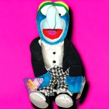 NOS Muppet Show Gonzo Plush 10&quot; Tuxedo Vest Checkered Pants Sugar Loaf RARE - $10.79