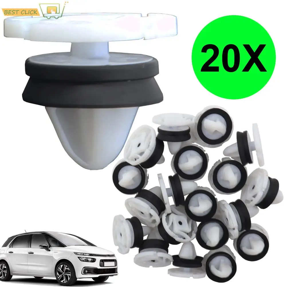 20 Pcs Car Door Interior Card Trim Clips Padding Mounting Retainers For Peugeot - £9.43 GBP