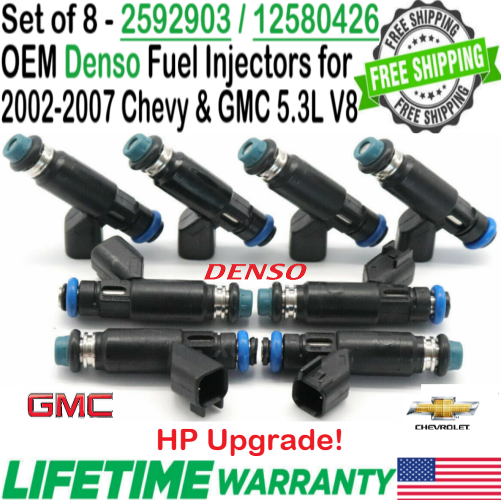 Primary image for OEM Denso x8 HP Upgrade Fuel Injectors for 2005-2006 Chevy Avalanche 1500 5.3L