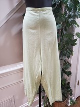 A.K.C. Women&#39;s Green Linen Short Sleeve Collared Shirt &amp; Pants Two Piece Set 3X - £39.54 GBP