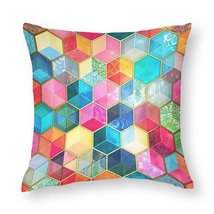 Mondxflaur Abstract Pillow Case Covers for Sofas Polyester Decorative - £8.69 GBP+