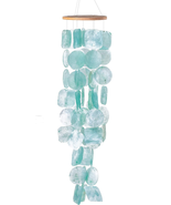 Wind Chimes for outside – Turquoise Capiz Shells Wind Chime Garden Decor... - £40.54 GBP